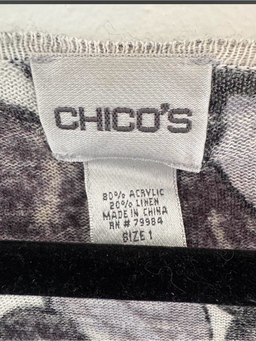 Chico’s Alternative Pattern Soft Tee - Picture 4 of 4